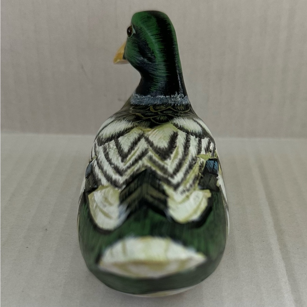 Handcrafted Wooden Duck Figurine - Picture 3 of 14